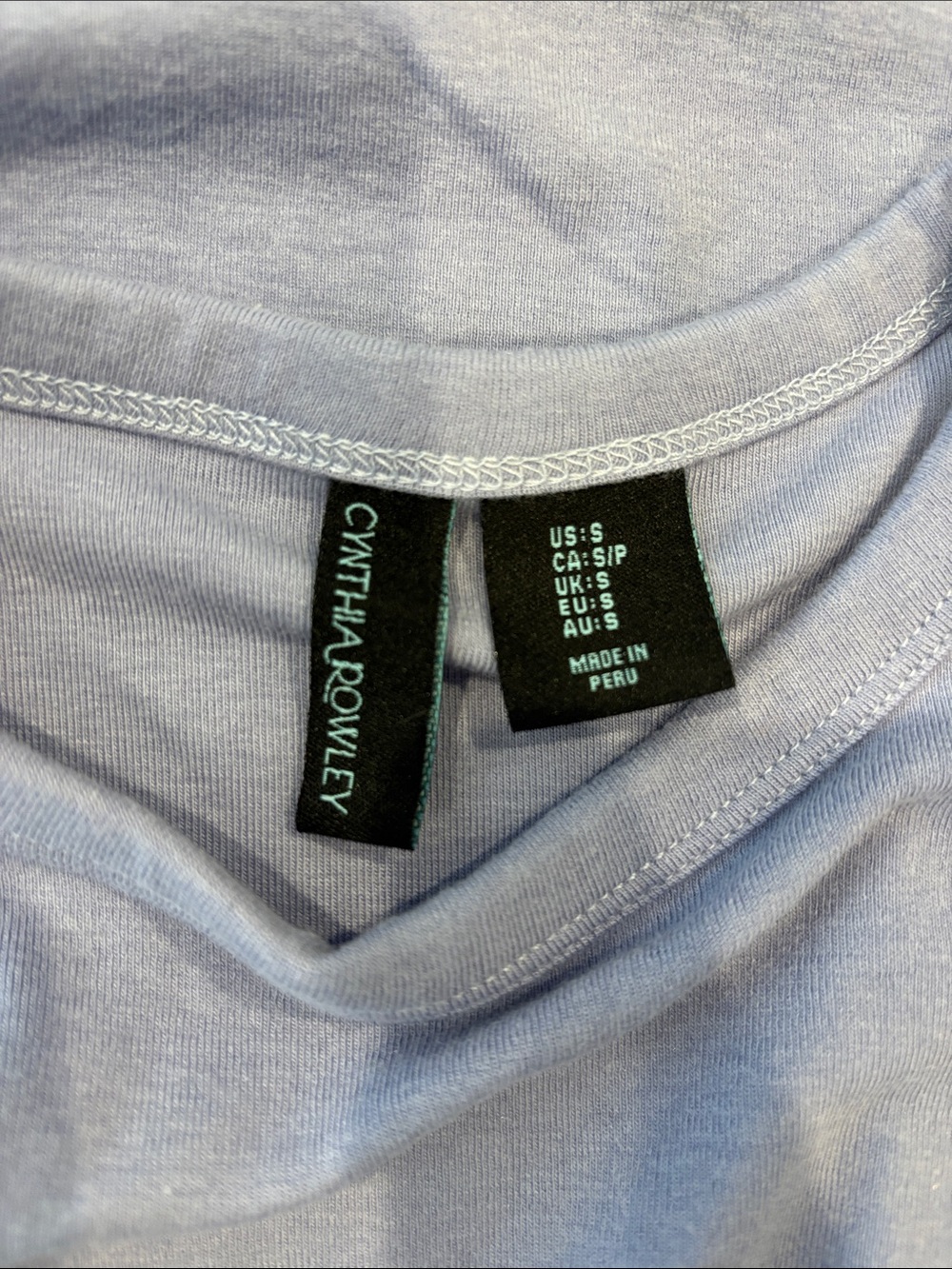 Cynthia Rowley Lavender Tank with Side Gather - Picture 4 of 5
